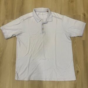 Men’s short sleeve polo Size L from Tommy Bahama in a lilac colour 100% cotton